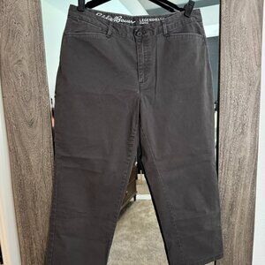 Eddie Bauer Woman's TALL Curvy Crop Pants Size Tall 12 Inseam 25" Charcoal Gray